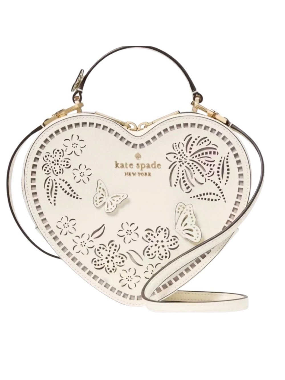 Kate Spade Love Shack Heart Crossbody NWT Sealed Saffiano Leather KL039 - Picture 3 of 12